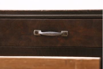 アンティーク家具　昭和初期　深みのある木味が魅力のレトロな文机(ローテーブル、センターテーブル)(R-046063)