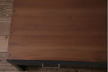 アンティーク家具　昭和中期　ペイント　メンズライクなお部屋に似合う文机(座机)(R-046064)