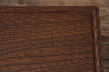 アンティーク家具　明治大正期　工芸家具　希少!梅の彫刻が見事なちゃぶ台(ローテーブル、座卓、折りたたみ)(R-046078)