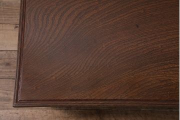アンティーク家具　明治大正期　工芸家具　希少!梅の彫刻が見事なちゃぶ台(ローテーブル、座卓、折りたたみ)(R-046078)