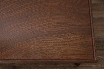 アンティーク家具　明治大正期　工芸家具　希少!梅の彫刻が見事なちゃぶ台(ローテーブル、座卓、折りたたみ)(R-046078)