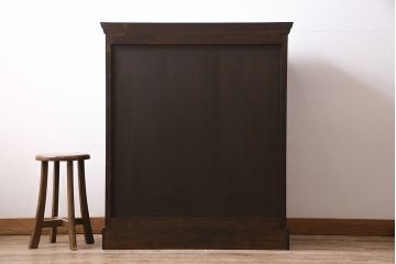 ビンテージ家具　松本民芸家具　503型整理タンス　直線のデザインが目を引くチェスト(引き出し、衣装タンス、ヴィンテージ)(定価約33万円)(R-046079)