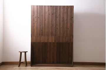 ラフジュ工房オリジナル　すっきりとしたデザインが使い勝手のよい2段重ねのブックシェルフ(本棚、収納棚、ウッドシェルフ)(R-046081)