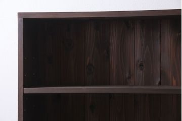 ラフジュ工房オリジナル　すっきりとしたデザインが使い勝手のよい2段重ねのブックシェルフ(本棚、収納棚、ウッドシェルフ)(R-046082)