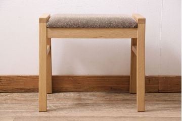 中古　国産　オーク材　ナチュラルテイストにおすすめなスツール(椅子)(R-046083)