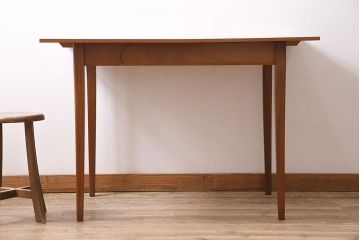 ヴィンテージ家具　北欧ビンテージ　チーク材　シンプルなエクステンションテーブル(ダイニングテーブル)(R-046087)