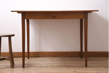 ヴィンテージ家具　北欧ビンテージ　チーク材　シンプルなエクステンションテーブル(ダイニングテーブル)(R-046087)