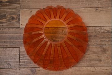 ビンテージ照明　ナショナル(National、松下電工)　昭和レトロ　オレンジシェードが可愛らしいペンダントライト(天井照明、吊り下げ照明)(R-046089)