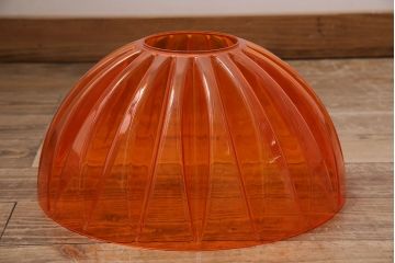 ビンテージ照明　ナショナル(National、松下電工)　昭和レトロ　オレンジシェードが可愛らしいペンダントライト(天井照明、吊り下げ照明)(R-046089)
