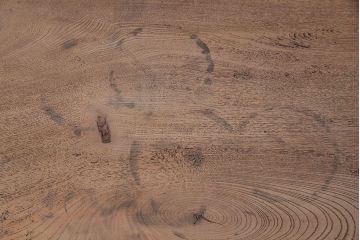 アンティーク家具　昭和初期　ストリップド(剥離)　個性的な杢目が目を引く茶箪笥(茶棚、飾り棚、収納棚)(R-046092)