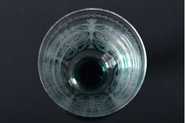KAGAMI　カガミクリスタル　ワイングラス3点(切子、エッチング)(R-046102)