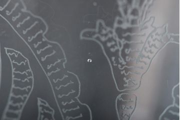 KAGAMI　カガミクリスタル　ワイングラス3点(切子、エッチング)(R-046102)