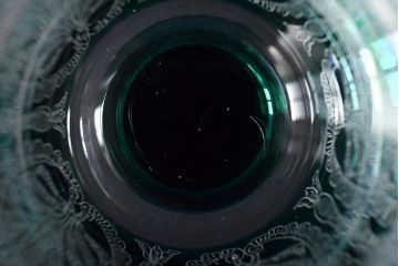 KAGAMI　カガミクリスタル　ワイングラス3点(切子、エッチング)(R-046102)