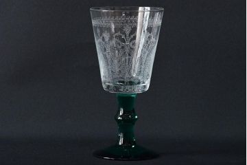 KAGAMI　カガミクリスタル　ワイングラス3点(切子、エッチング)(R-046102)
