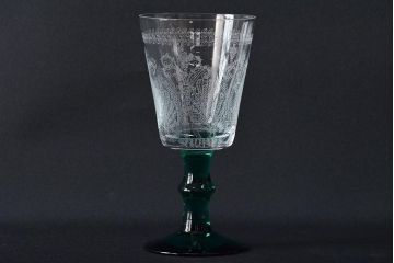 KAGAMI　カガミクリスタル　ワイングラス3点(切子、エッチング)(R-046102)
