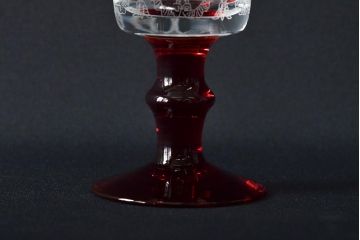 KAGAMI　カガミクリスタル　ワイングラス3点(切子、エッチング)(R-046103)