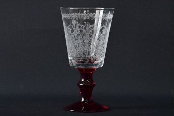 KAGAMI　カガミクリスタル　ワイングラス3点(切子、エッチング)(R-046103)