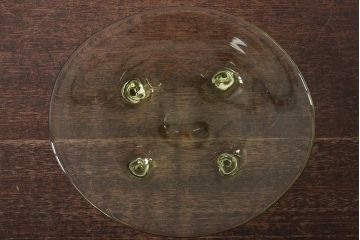 イタリア　ベネチアンガラス　鉢・グラス・プレートなど6点セット(コップ、皿、ヴェネチアングラス、洋食器)(R-046106)