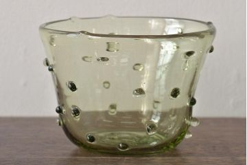 イタリア　ベネチアンガラス　鉢・グラス・プレートなど6点セット(コップ、皿、ヴェネチアングラス、洋食器)(R-046106)