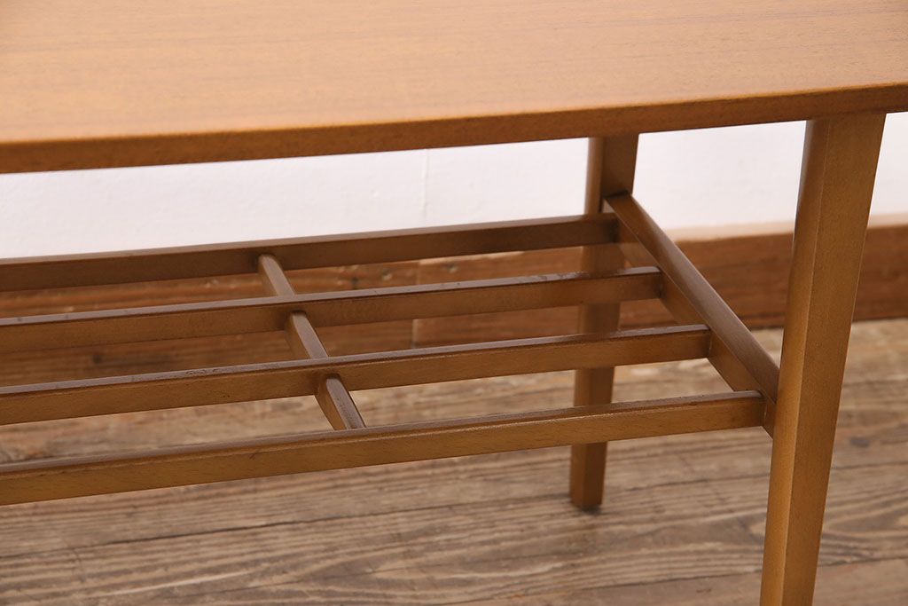 ヴィンテージ家具　北欧ビンテージ　Nathan(ネイサン)社　チーク材　コーヒーテーブル(センターテーブル)(R-046111)