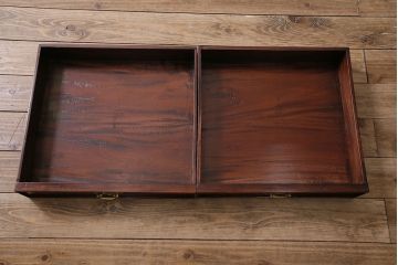 イギリスビンテージ　チーク材　高級品　凝った作りのデスク(ワークデスク、勉強机、在宅ワーク、在宅用机)(R-046118)