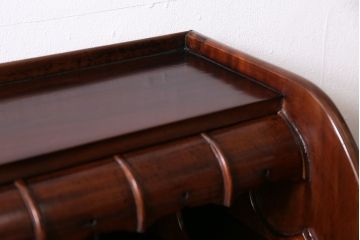 イギリスビンテージ　チーク材　高級品　凝った作りのデスク(ワークデスク、勉強机、在宅ワーク、在宅用机)(R-046118)