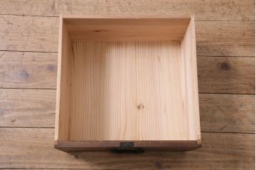 アンティーク家具　明治大正期　引き出し付き　味のある雰囲気が魅力の収納棚(本棚)(R-046119)