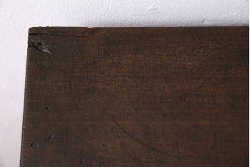 アンティーク家具　明治大正期　引き出し付き　味のある雰囲気が魅力の収納棚(本棚)(R-046119)