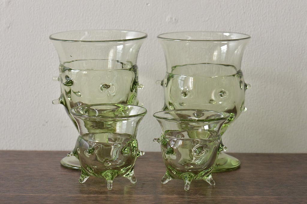 ベネチアグラス置き物　イタリア製　大型　グリーン ベネチアグラス置き物 イタリア製 大型 グリーン ベネチアグラス置き物