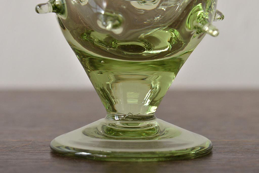 ベネチアグラス置き物　イタリア製　大型　グリーン ベネチアグラス置き物 イタリア製 大型 グリーン グラス
