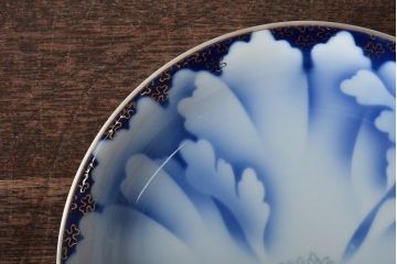 深川製磁　牡丹金ミル　小皿5枚セット(和食器)(R-046121)