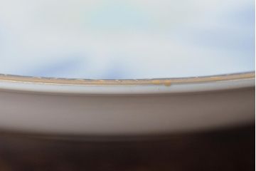 深川製磁　牡丹金ミル　小皿5枚セット(和食器)(R-046121)