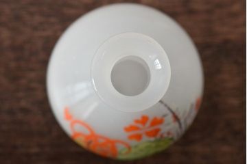 昭和初期　古い乳白ガラス　雛徳利(雛道具)(R-046137)