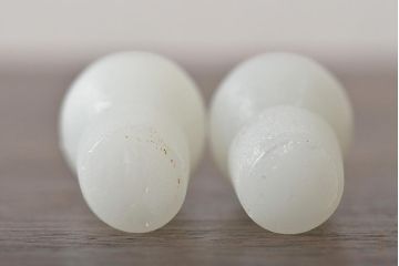 昭和初期　古い乳白ガラス　雛徳利(雛道具)(R-046137)