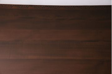 ヴィンテージ家具　伝統工芸　軽井沢彫り　サクラの彫刻をあしらった特大サイズの座卓(センターテーブル、ビンテージ)(R-046141)