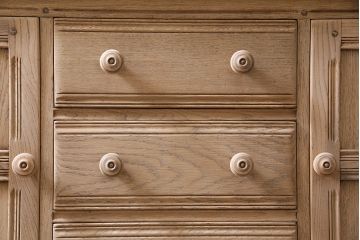 ヴィンテージ家具　イギリスビンテージ　ストリップド(剥離)　ERCOL(アーコール)　Old Colonial(オールドコロニアル)　カップボード(収納棚、食器棚)(R-046143)
