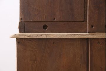 ヴィンテージ家具　イギリスビンテージ　ストリップド(剥離)　ERCOL(アーコール)　Old Colonial(オールドコロニアル)　カップボード(収納棚、食器棚)(R-046143)