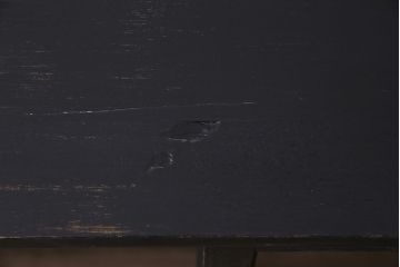 アンティーク家具　昭和初期　ペイント　マットブラックが格好良いシンプルな収納棚(戸棚、本棚)(R-046144)