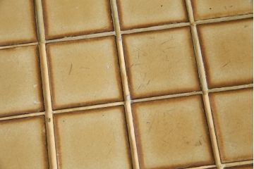 北欧ヴィンテージ　チーク材　レトロなタイルトップのサイドテーブル(テーブル、ビンテージ)(R-046148)