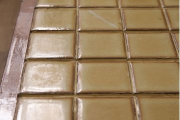 北欧ヴィンテージ　チーク材　レトロなタイルトップのサイドテーブル(テーブル、ビンテージ)(R-046148)