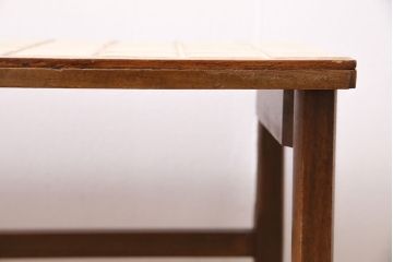 北欧ヴィンテージ　チーク材　レトロなタイルトップのサイドテーブル(テーブル、ビンテージ)(R-046148)