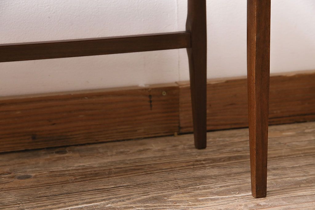 北欧ヴィンテージ　チーク材　レトロなタイルトップのサイドテーブル(テーブル、ビンテージ)(R-046148)