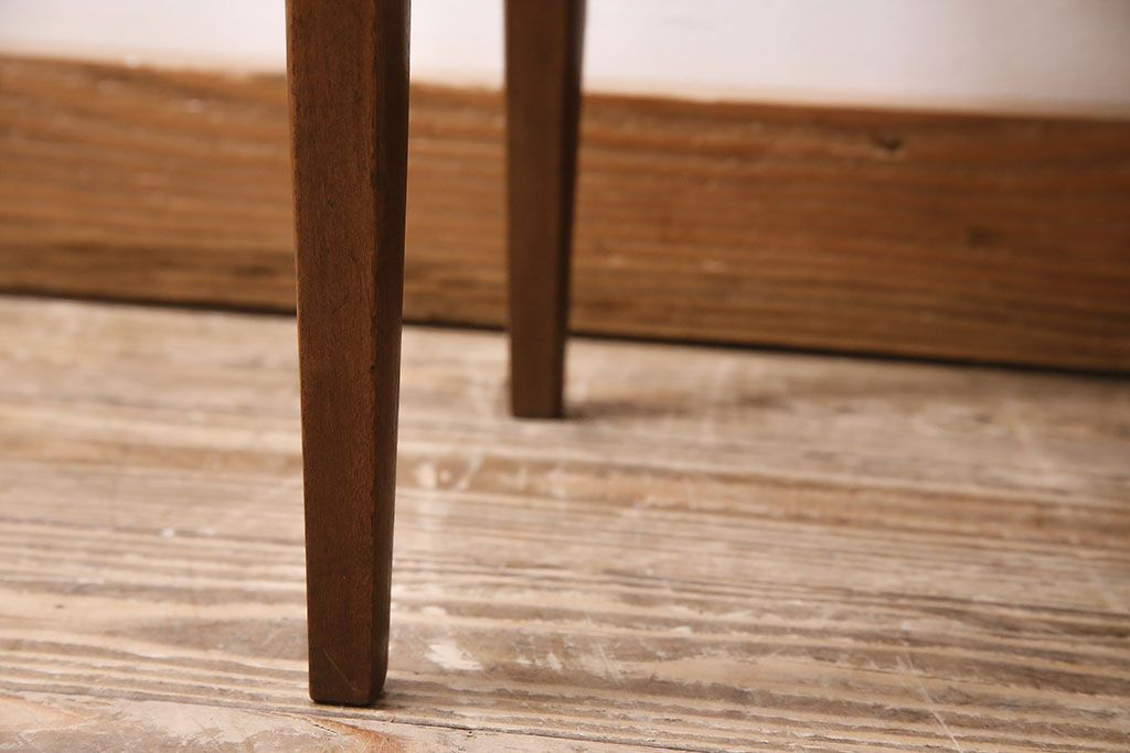 北欧ヴィンテージ　チーク材　レトロなタイルトップのサイドテーブル(テーブル、ビンテージ)(R-046148)