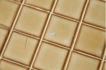 北欧ヴィンテージ　チーク材　レトロなタイルトップのサイドテーブル(テーブル、ビンテージ)(R-046149)