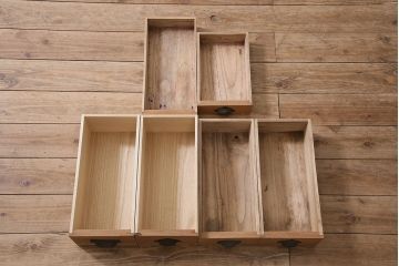 アンティーク家具　大正期　ストリップド(剥離)　総ケヤキ材　引き出し付き　座机にもなる2Wayデスク(両袖机、在宅ワーク、在宅用机、在宅ワーク、在宅用文机、在宅ワーク、在宅用平机、在宅ワーク、在宅用子供机)(R-046150)