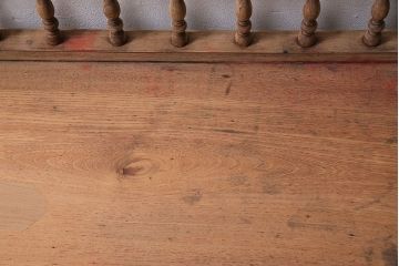 アンティーク家具　大正期　ストリップド(剥離)　総ケヤキ材　引き出し付き　座机にもなる2Wayデスク(両袖机、在宅ワーク、在宅用机、在宅ワーク、在宅用文机、在宅ワーク、在宅用平机、在宅ワーク、在宅用子供机)(R-046150)