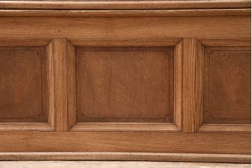 アンティーク家具　大正期　ストリップド(剥離)　総ケヤキ材　引き出し付き　座机にもなる2Wayデスク(両袖机、在宅ワーク、在宅用机、在宅ワーク、在宅用文机、在宅ワーク、在宅用平机、在宅ワーク、在宅用子供机)(R-046150)