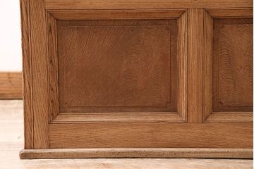 アンティーク家具　大正期　ストリップド(剥離)　総ケヤキ材　引き出し付き　座机にもなる2Wayデスク(両袖机、在宅ワーク、在宅用机、在宅ワーク、在宅用文机、在宅ワーク、在宅用平机、在宅ワーク、在宅用子供机)(R-046150)