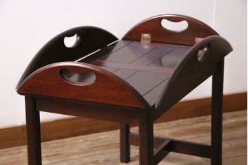 ヴィンテージ家具　北欧ビンテージ　チーク材　天板がお盆にもなるセンターテーブル(サイドーテーブル、テーブル)(R-046151)