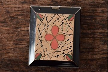 昭和初期　コンパクトミラー5点(トランプ、アールデコ)(R-046167)